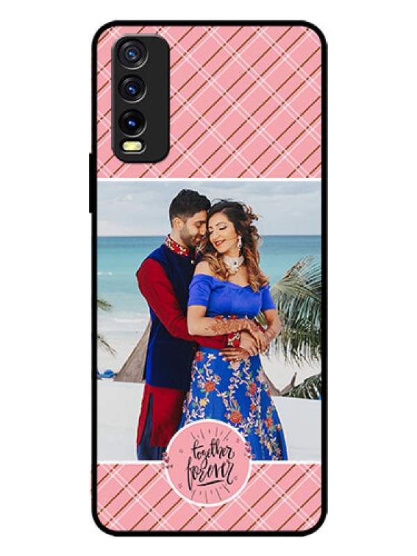 Custom Vivo Y20G Personalized Glass Phone Case  - Together Forever Design