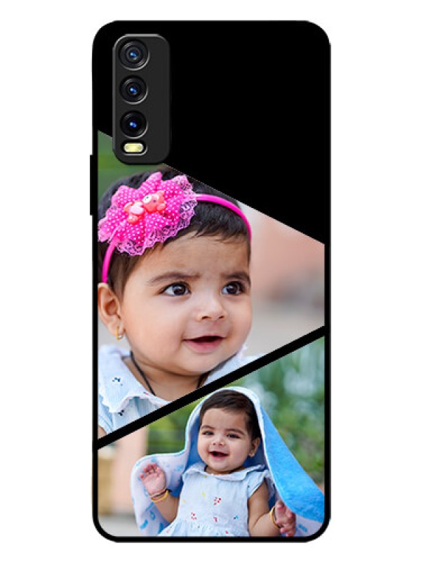 Custom Vivo Y20G Custom Glass Phone Case  - Semi Cut Design