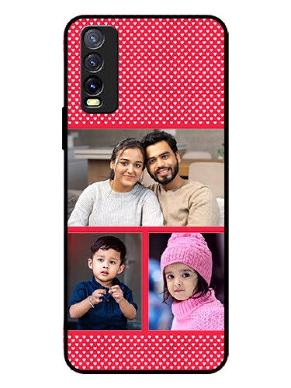 Custom Vivo Y20I Personalized Glass Phone Case  - Bulk Pic Upload Design