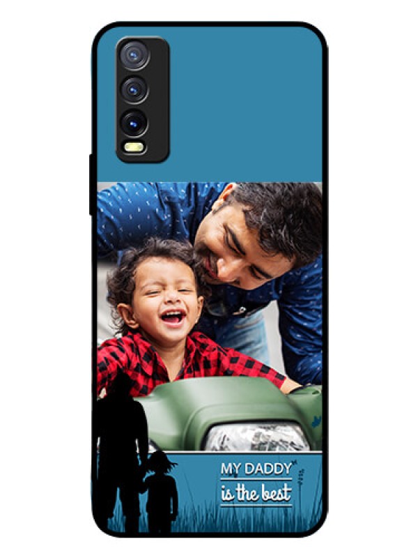 Custom Vivo Y20I Custom Glass Mobile Case  - Best dad design 