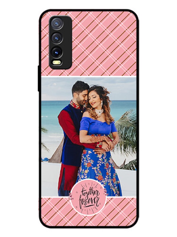 Custom Vivo Y20I Personalized Glass Phone Case  - Together Forever Design