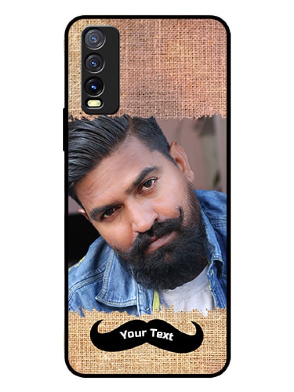 Custom Vivo Y20I Personalized Glass Phone Case  - with Texture Design