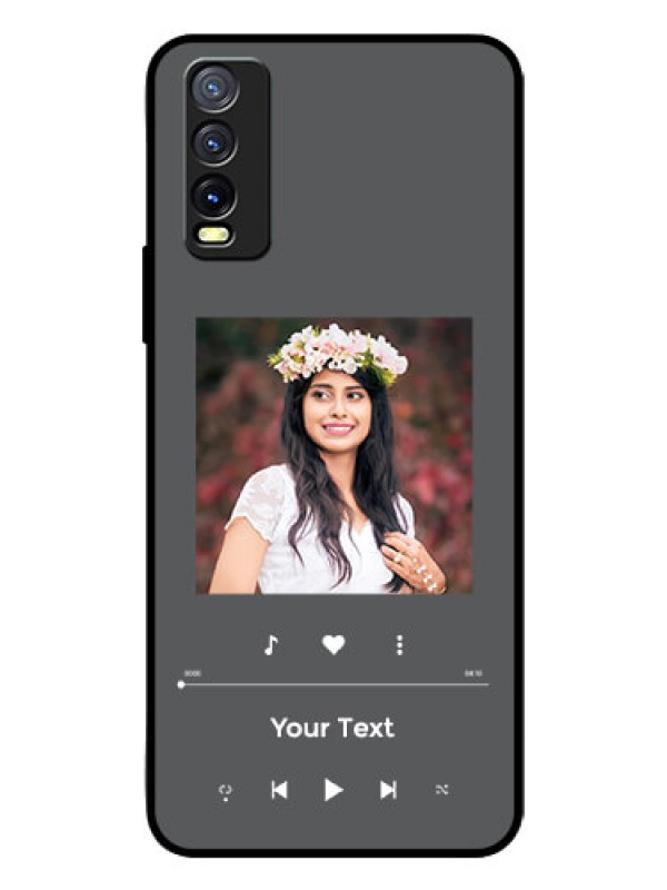 Custom Vivo Y20i Custom Glass Mobile Case - Play The Music Design