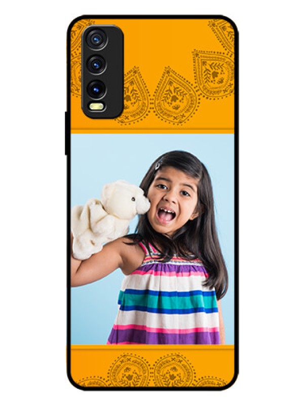 Custom Vivo Y20T Personalized Glass Phone Case - Photo Wedding Design 