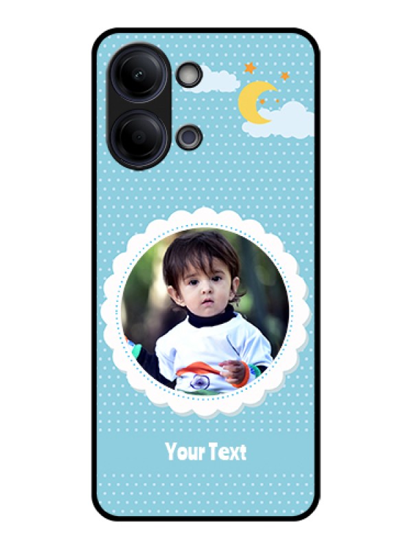 Custom Vivo Y21 5G Custom Glass Phone Case - Violet Pattern Design