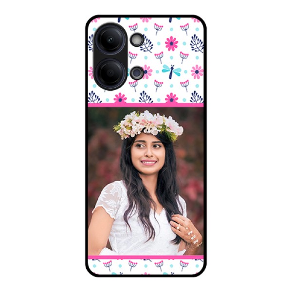 Vivo Y21 5G Custom Glass Phone Case - Colorful Flower Design