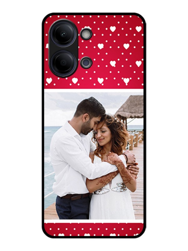 Custom Vivo Y21 5G Custom Glass Phone Case - Hearts Mobile Case Design