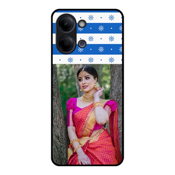 Vivo Y21 5G Custom Glass Phone Case - Snow Pattern Design
