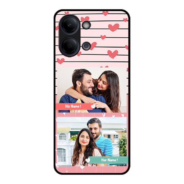 Vivo Y21 5G Custom Glass Phone Case - Photo With Heart Design