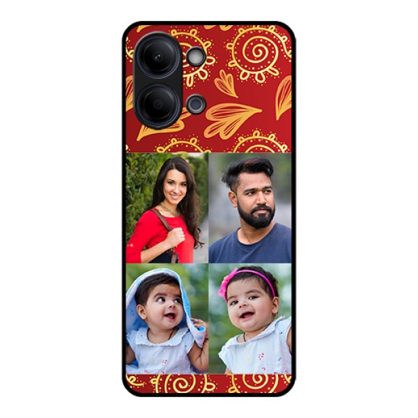 Vivo Y21 5G Custom Glass Phone Case - 4 Image Traditional Design