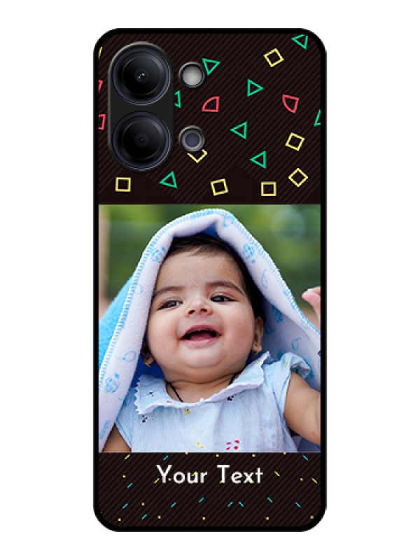 Custom Vivo Y21 5G Custom Glass Phone Case - With Confetti Birthday Design