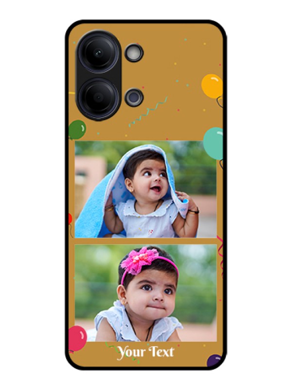 Custom Vivo Y21 5G Custom Glass Phone Case - Image Holder With Birthday Celebrations Design