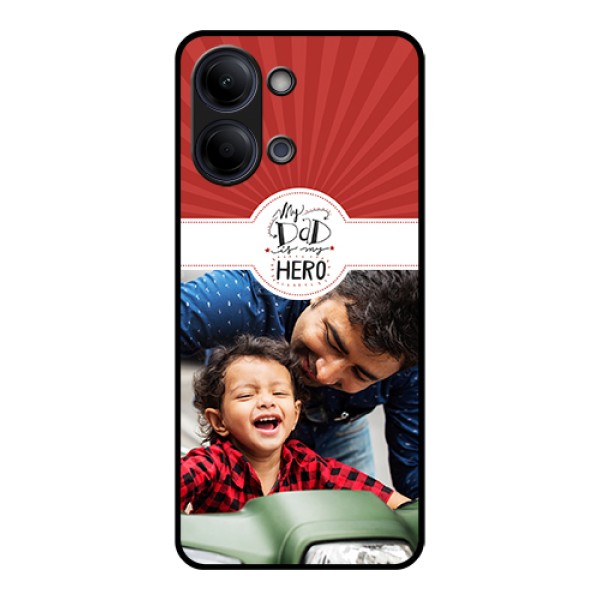 Vivo Y21 5G Custom Glass Phone Case - My Dad Hero Design