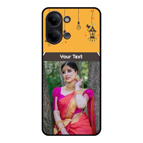 Vivo Y21 5G Custom Glass Phone Case - With Family Picture And Icons Vivo Y21 5G Custom Glass Phone Case - With Family Picture And Icons