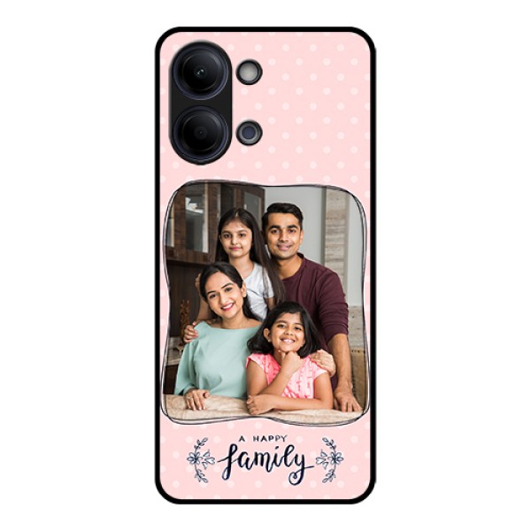 Vivo Y21 5G Custom Glass Phone Case - Family With Dots Design