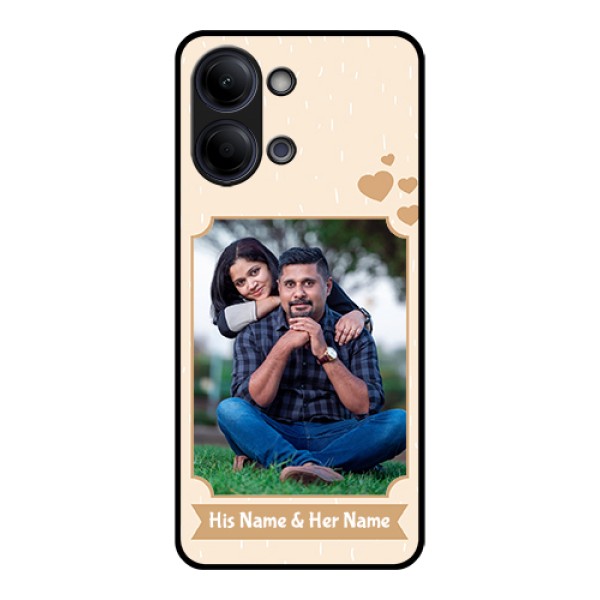 Vivo Y21 5G Custom Glass Phone Case - With Confetti Love Design