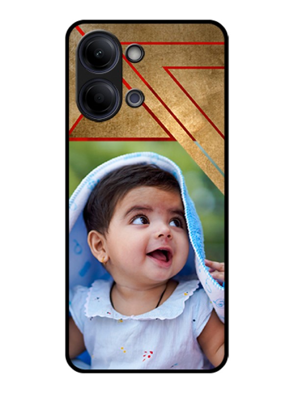 Custom Vivo Y21 5G Custom Glass Phone Case - Gradient Abstract Texture Design