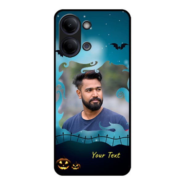 Vivo Y21 5G Custom Glass Phone Case - Halloween Frame Design