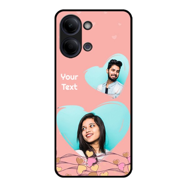 Vivo Y21 5G Custom Glass Phone Case - Love Doodle Design