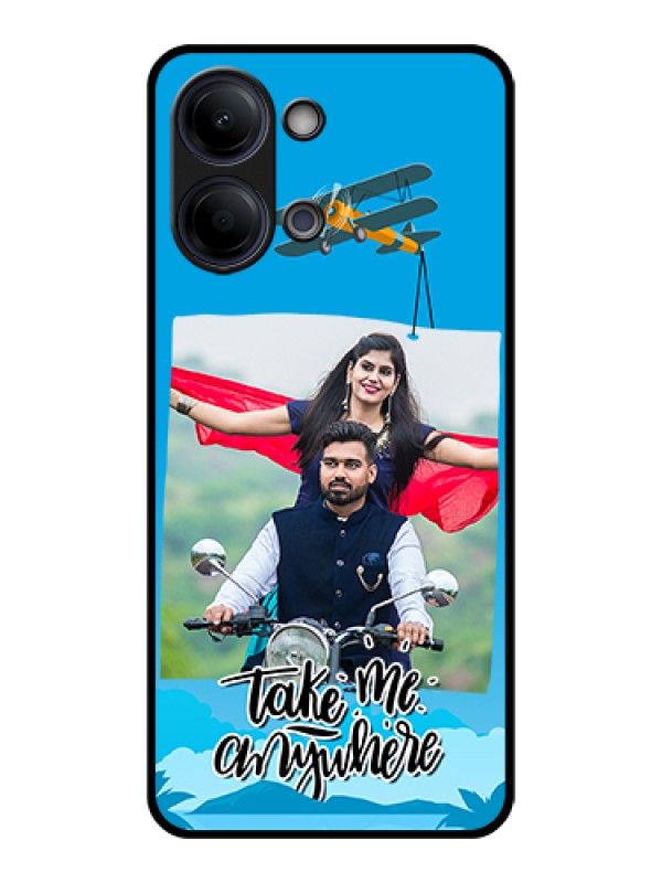Custom Vivo Y21 5G Custom Glass Phone Case - Traveller Design