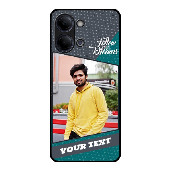 Vivo Y21 5G Custom Glass Phone Case - Background Pattern Design With Quote Vivo Y21 5G Custom Glass Phone Case - Background Pattern Design With Quote
