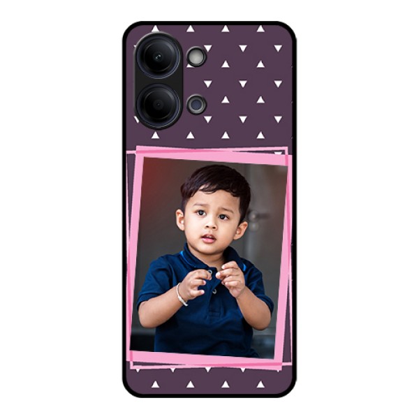 Vivo Y21 5G Custom Glass Phone Case - Triangle Pattern Dotted Design Vivo Y21 5G Custom Glass Phone Case - Triangle Pattern Dotted Design
