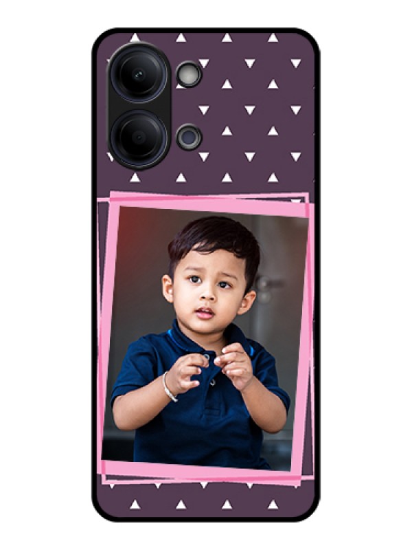 Custom Vivo Y21 5G Custom Glass Phone Case - Triangle Pattern Dotted Design