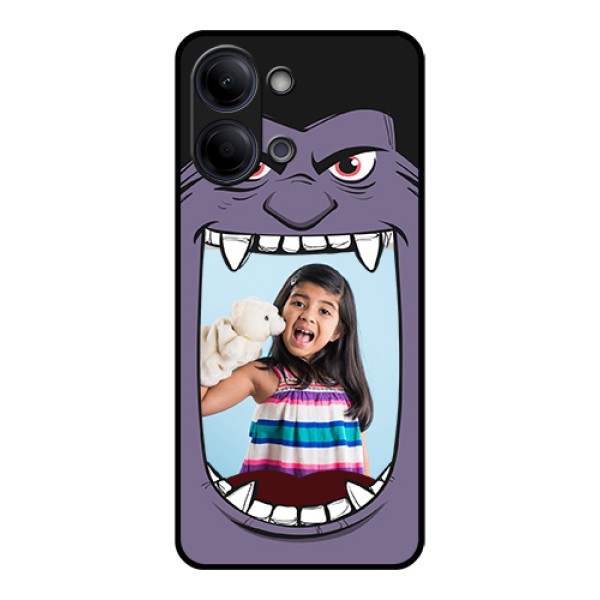 Vivo Y21 5G Custom Glass Phone Case - Angry Monster Design
