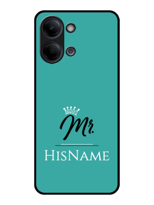 Custom Vivo Y21 5G Custom Glass Phone Case - Mr With Name Design