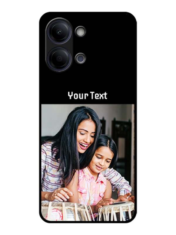 Custom Vivo Y21 5G Custom Glass Phone Case - Photo With Name Design