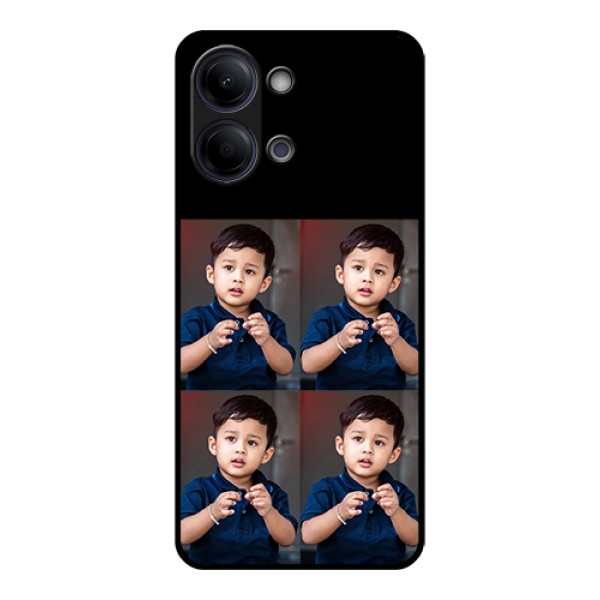 Vivo Y21 5G Custom Glass Phone Case - 4 Image Holder Design