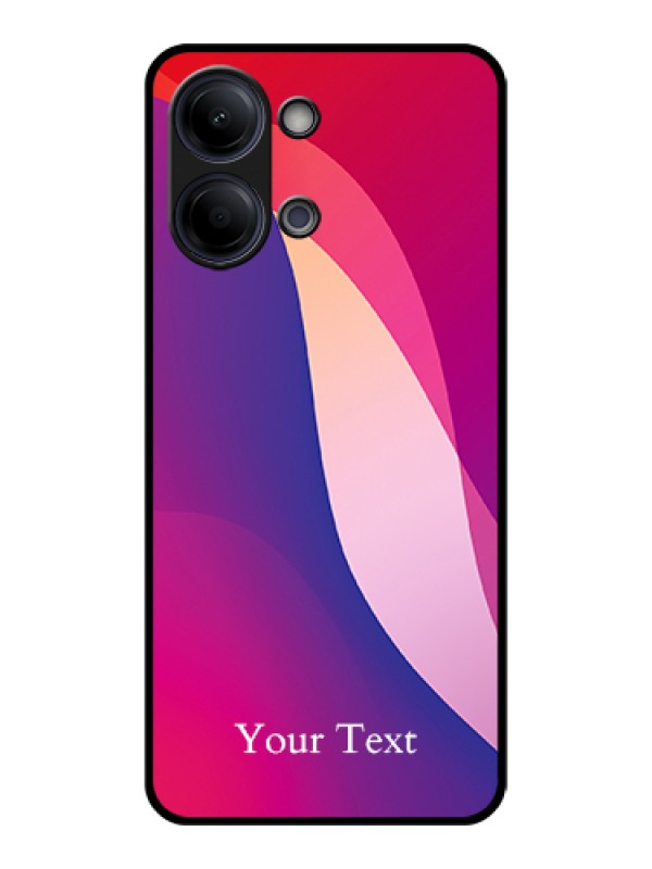 Custom Vivo Y21 5G Custom Glass Phone Case - Digital Abstract Overlap Design