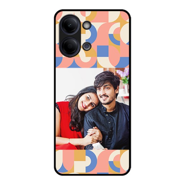 Vivo Y21 5G Custom Glass Phone Case - Semi - Circle Maze Pattern Design Vivo Y21 5G Custom Glass Phone Case - Semi - Circle Maze Pattern Design