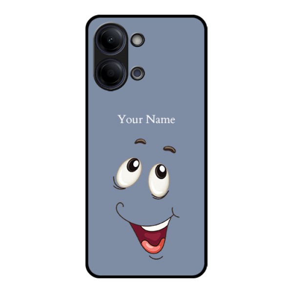 Vivo Y21 5G Custom Glass Phone Case - Laughing Cartoon Face Design