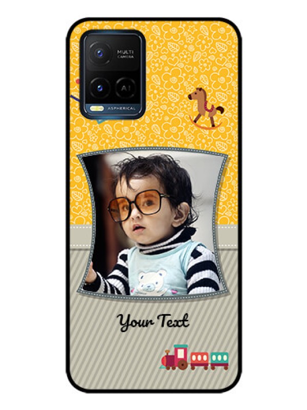 Custom Vivo Y21 Personalized Glass Phone Case - Baby Picture Upload Design