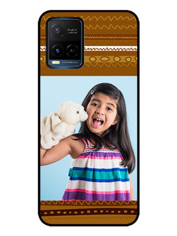 Custom Vivo Y21 Custom Glass Phone Case - Friends Picture Upload Design
