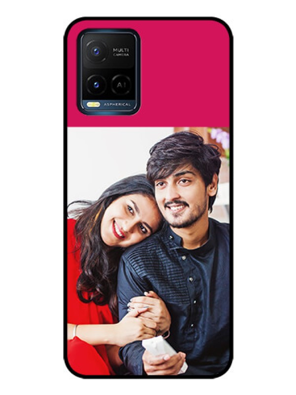 Custom Vivo Y21 Custom Glass Mobile Case - Anniversary Cover Design