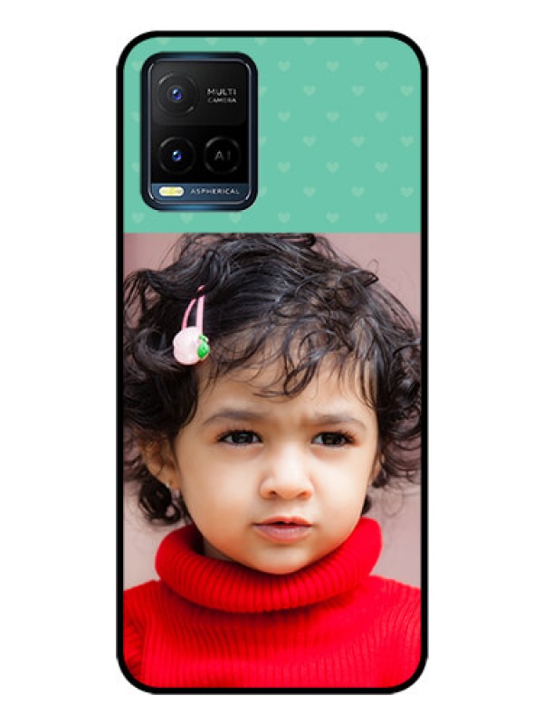 Custom Vivo Y21 Custom Glass Phone Case - Lovers Picture Design