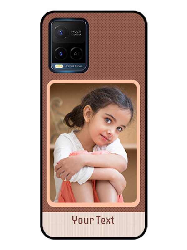 Custom Vivo Y21A Custom Glass Phone Case - Simple Pic Upload Design