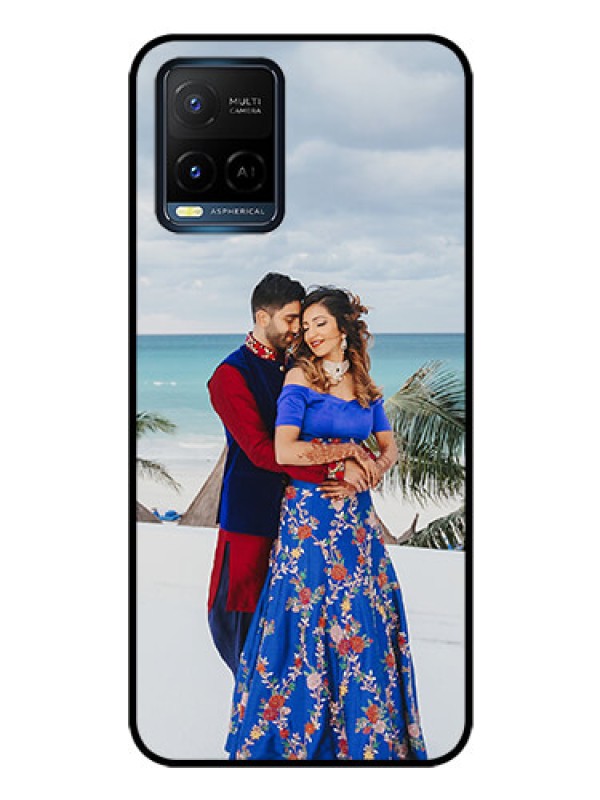 Custom Vivo Y21A Photo Printing on Glass Case - Upload Full Picture Design