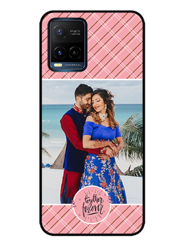 Custom Vivo Y21A Personalized Glass Phone Case - Together Forever Design