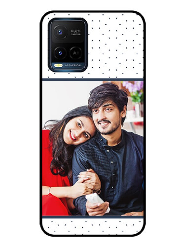 Custom Vivo Y21e Personalized Glass Phone Case - Premium Dot Design