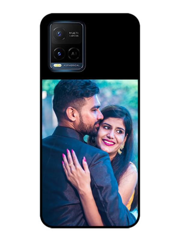 Custom Vivo Y21G Custom Glass Phone Case - Upload Full Picture With Custom Color Design