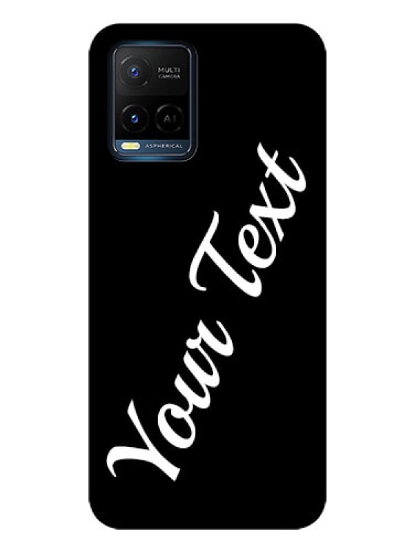 Custom Vivo Y21T Custom Glass Mobile Cover with Your Name