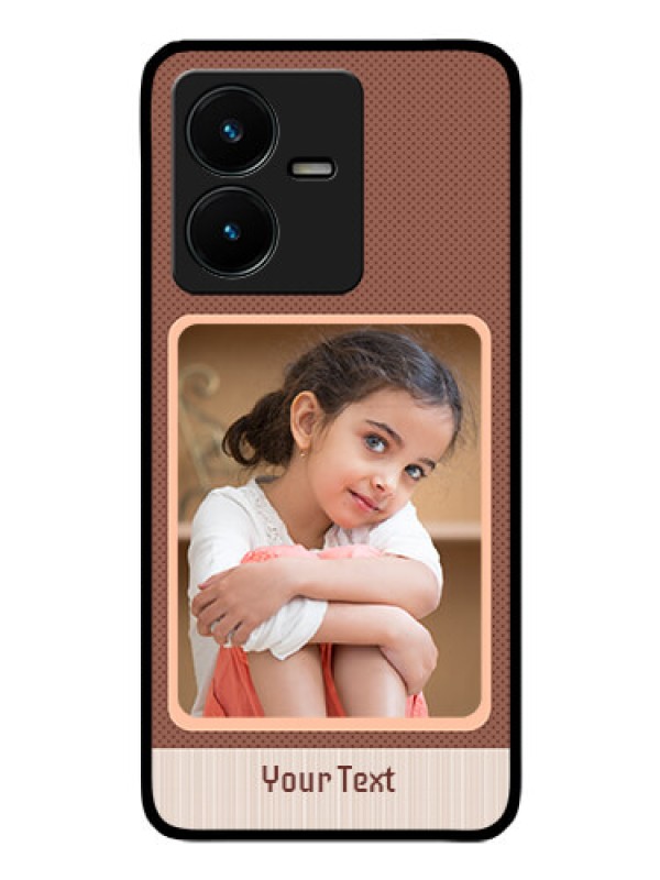 Custom Vivo Y22 Custom Glass Phone Case - Simple Pic Upload Design
