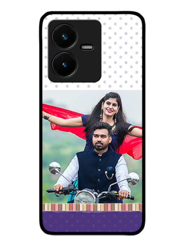 Custom Vivo Y22 Photo Printing on Glass Case - Cute Family Design