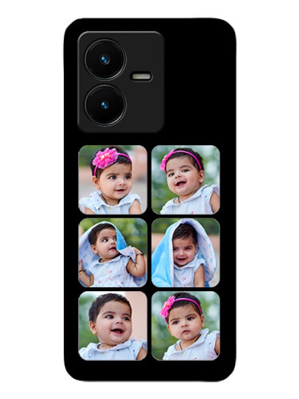 Custom Vivo Y22 Photo Printing on Glass Case - Multiple Pictures Design