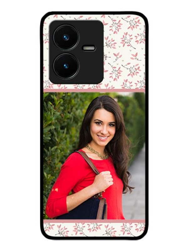 Custom Vivo Y22 Custom Glass Phone Case - Premium Floral Design