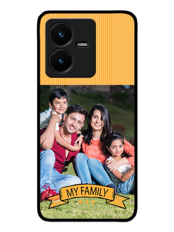 Custom Vivo Y22 Custom Glass Phone Case - My Family Design