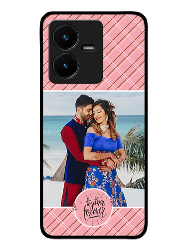 Custom Vivo Y22 Personalized Glass Phone Case - Together Forever Design